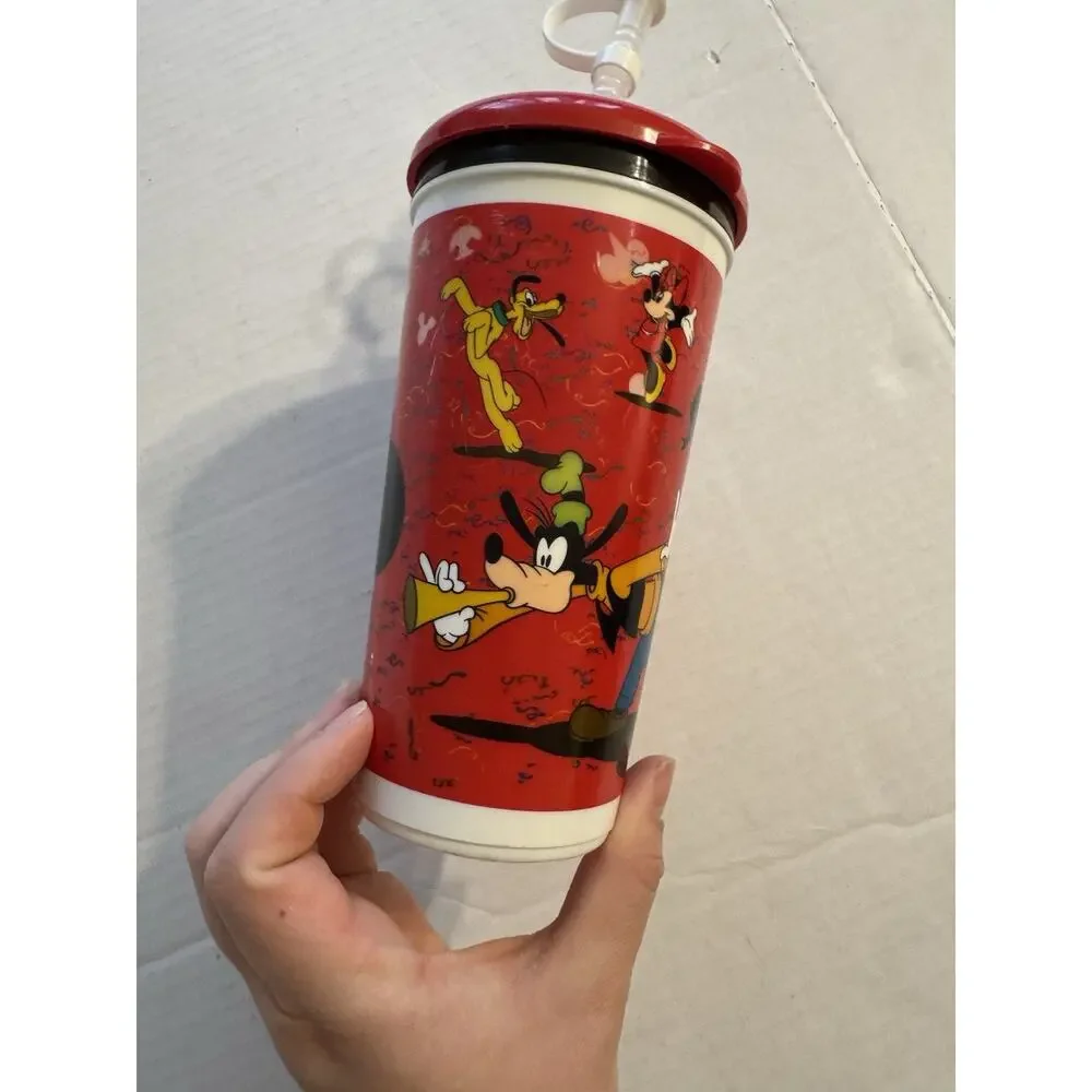Whirley Disney Parks Refillable Travel Cup Mug - Mickey Mouse Minnie Donald 2009